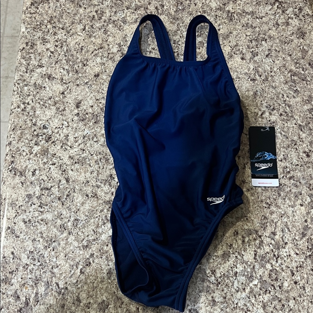 Speedo Women's Deep Blue One Piece Swimsuit